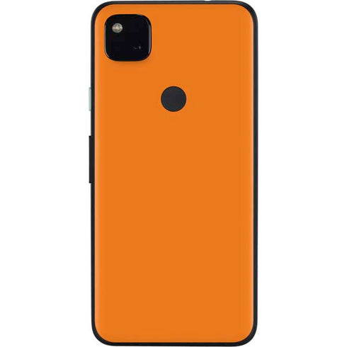 Orange Solid Google Pixel 4a Skin